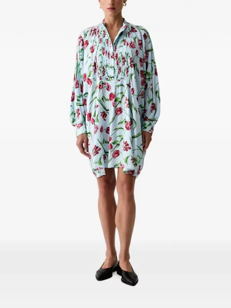Rochie mini Kenzo cu imagine albastru