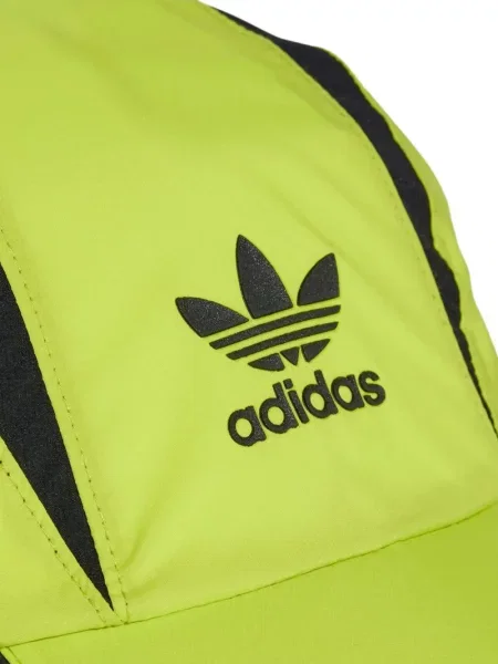 Pruhované pás kalhoty jogger Adidas s potiskem růžové