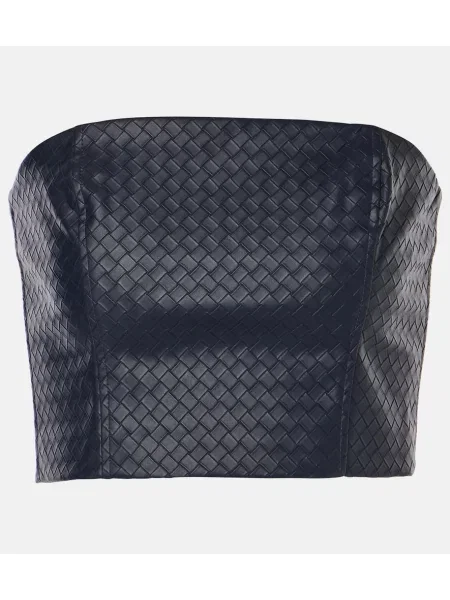 Sutien Rotate din piele albastru