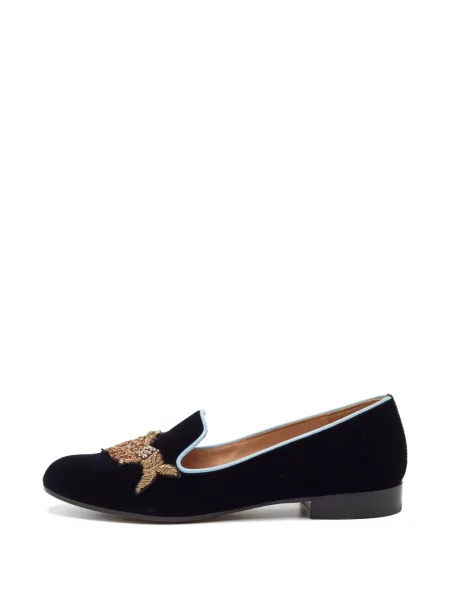 Pantofi loafer Gianvito Rossi cu broderie albastru
