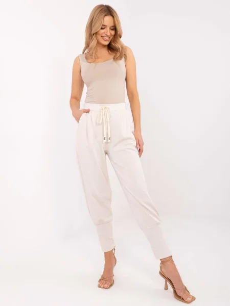 Pantaloni Italy Moda alb