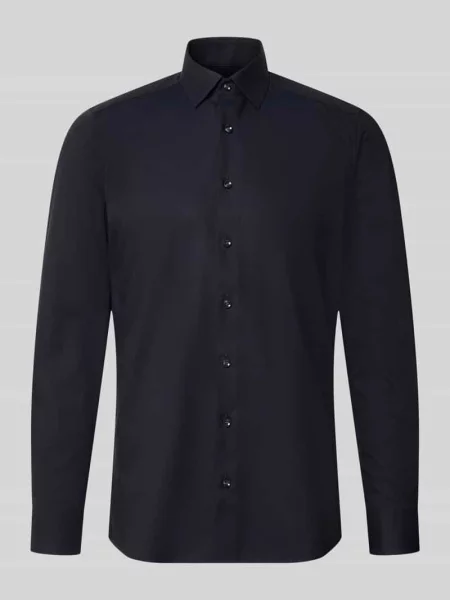 Body Koszula biznesowa o kroju slim fit z mieszanki bawełny Olymp Level 5 granatowa