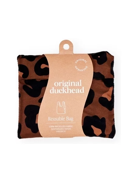 Leopárdmintás kézitáska Original Duckhead barna