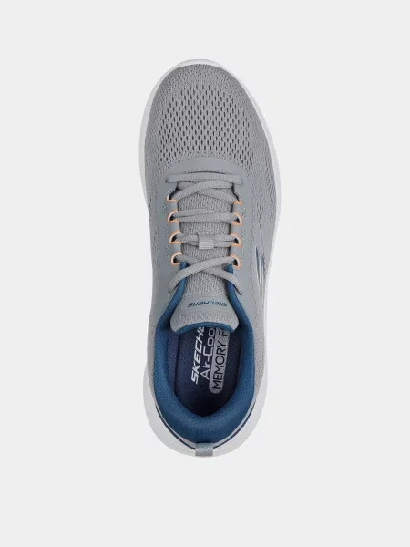 Кожаные повседневные кроссовки Skechers серые