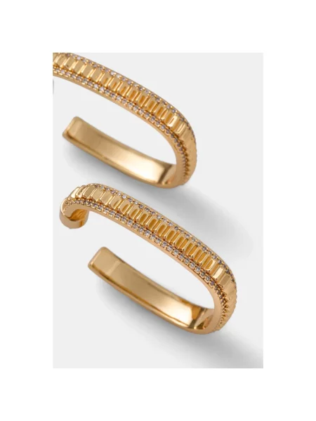 Michael Kors kolczyki z mosiądzu żółte