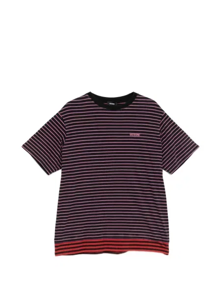 Tricou We11done cu dungi negru
