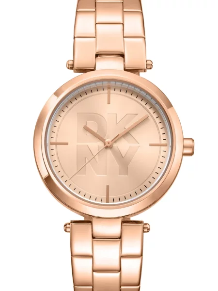 Ceas Dkny cu autograf roz