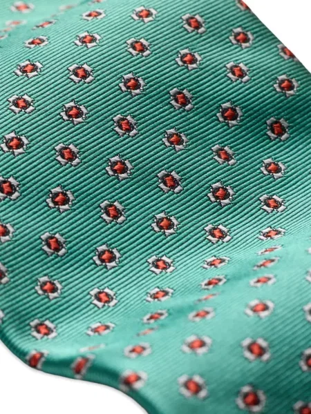 Jedwabny krawat Polo Ralph Lauren w paski z nadrukiem niebieski