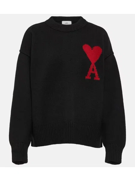 Vilnonis megztinis Ami Paris raudona