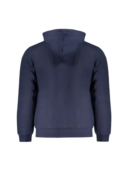 Bluza rozpinana Lacoste z kapturem z długim rękawem niebieska