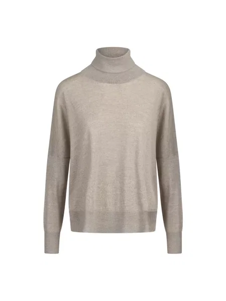 Sweter z golfem Gran Sasso brązowy