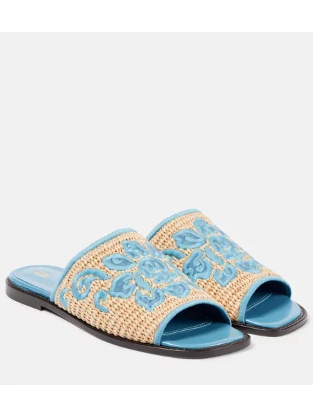 Usnjene sandali Etro modra