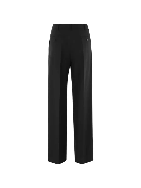 Pantaloni Erika Cavallini cu talie înaltă negru