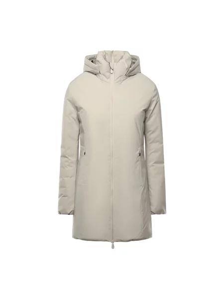 Parka Save The Duck z kapturem beżowa