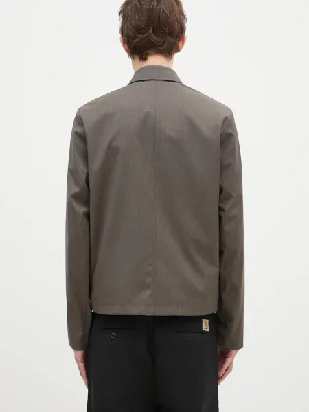 Шерстяная демисезонная куртка Paul Smith серая