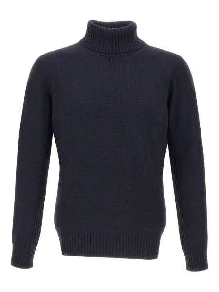 Sweter Kangra prążkowany niebieski