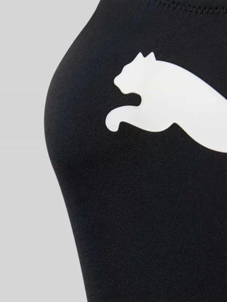 Kostium kąpielowy z nadrukiem z logo Puma czarny