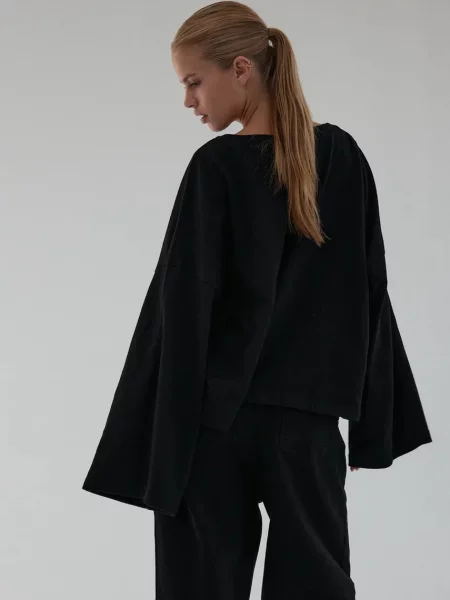 Tricou cu mânecă lungă Muuv. negru