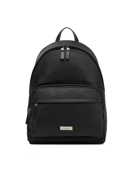 Calvin Klein Nahrbtnik Sleek Round Backpack črna
