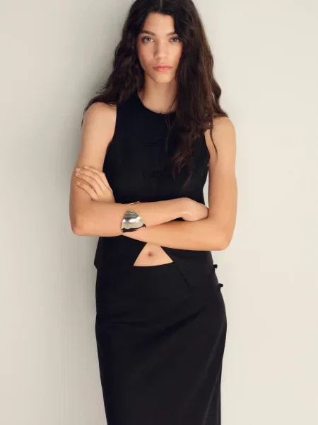 Жилет MANGO чорний