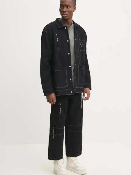 Джинсова куртка A-COLD-WALL* перехідна oversize чорний