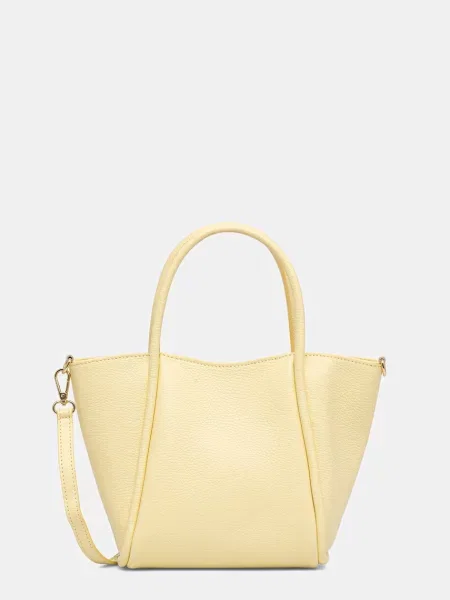 Answear.LAB geantă shopper pentru femei din piele galben