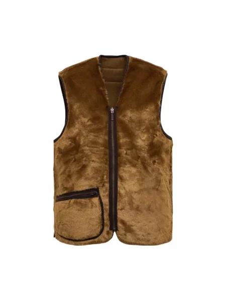 Kamizelka puchowa Barbour brązowa