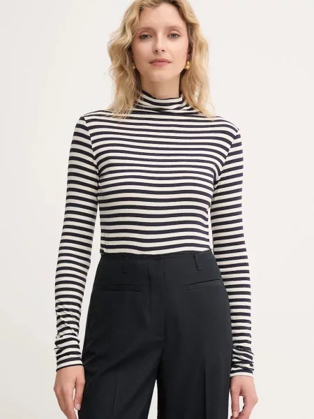 Marella longsleeve Emme by Marella z golfem granatowy