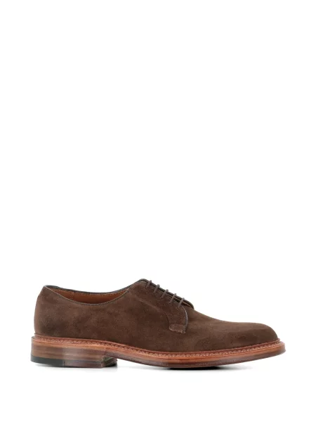 Pantofi derby Alden din piele de căprioară maro
