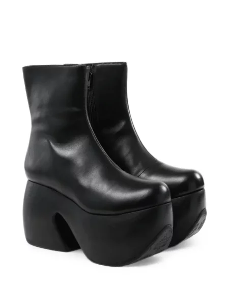 Cizme scurte Comme Des Garçons cu platformă negru