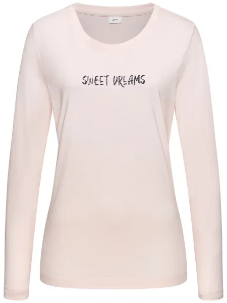 S.Oliver Bluză de noapte pastel roz