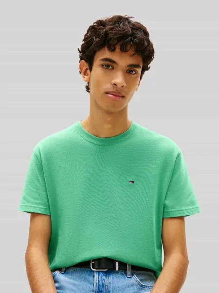 T-shirt o kroju regular fit z czystej bawełny Tommy Jeans