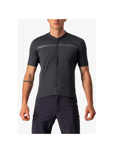 Koszulka z krótkim rękawem Castelli Unlimited Allroad w kolorze ciemnoszarym S szara