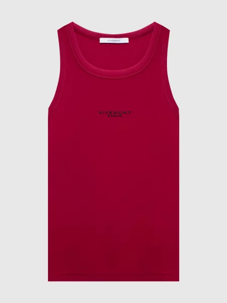 Майка з принтом логотипа Givenchy бордова