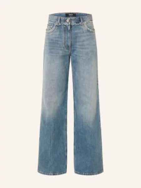 Versace Proste Dżinsy blau niebieskie