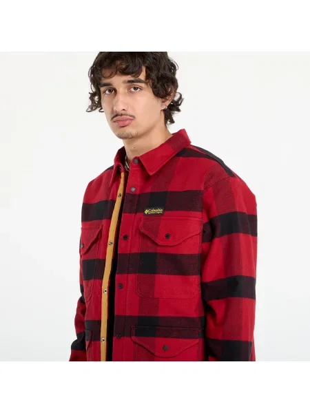 Яке Columbia High Cascades™ Shirt Jacket Red Dahlia Tims Buffalo Plaid L червено