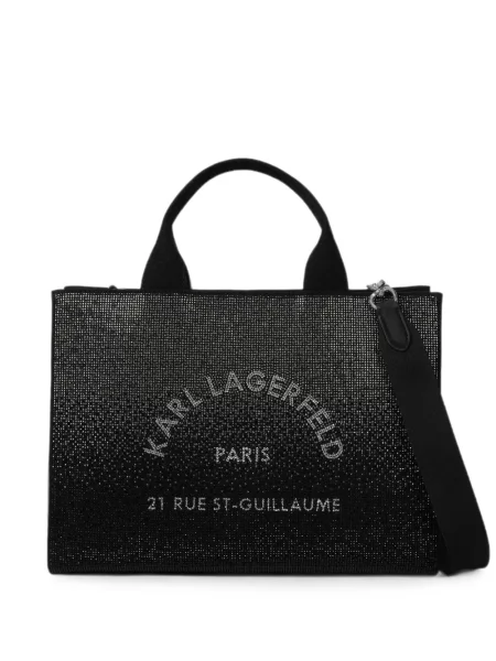 Stras geantă shopper Karl Lagerfeld negru