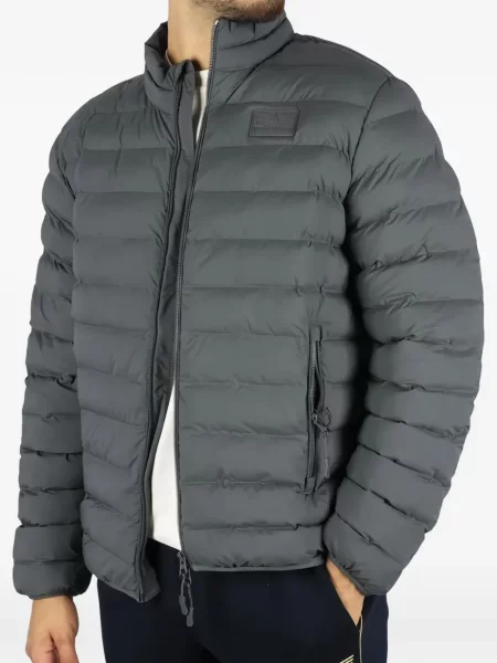 Geacă Ea7 Emporio Armani cu autograf gri