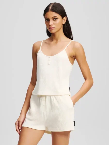 Пижама Karl Lagerfeld ESSENTIAL дамска бежово