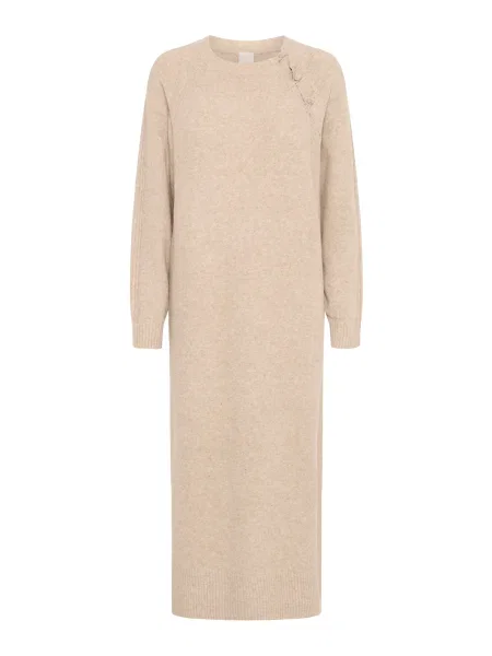 ICHI Rochie tricotat IHDASILA amestecat bej