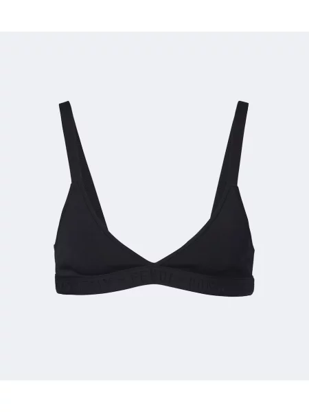 Sutien bralette Fendi cu autograf negru