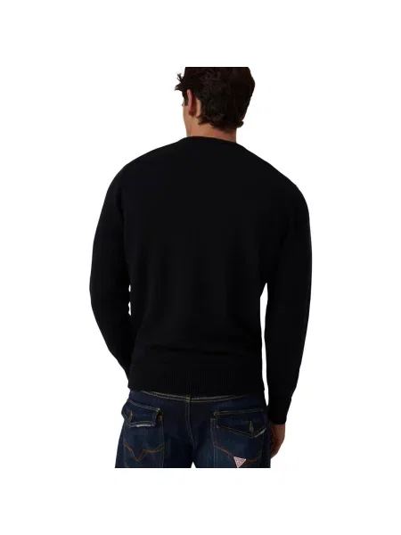 Pulover Guess cu autograf cu rever negru