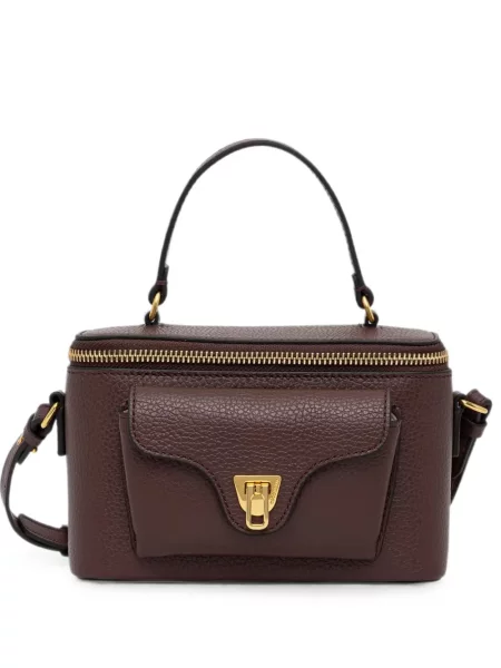 Geantă shopper Coccinelle din piele maro