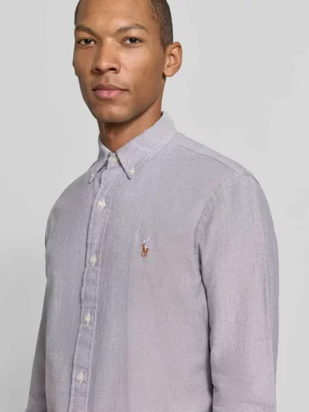 Koszula casualowa o kroju custom fit z wyhaftowanym logo Polo Ralph Lauren