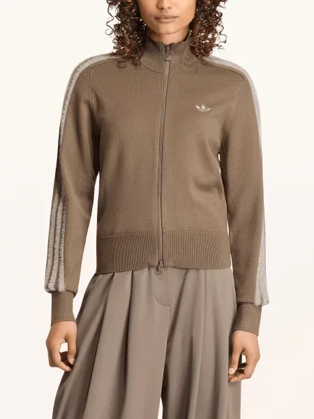 Adidas Originals Pletený Svetr Firebird / khaki hnědá