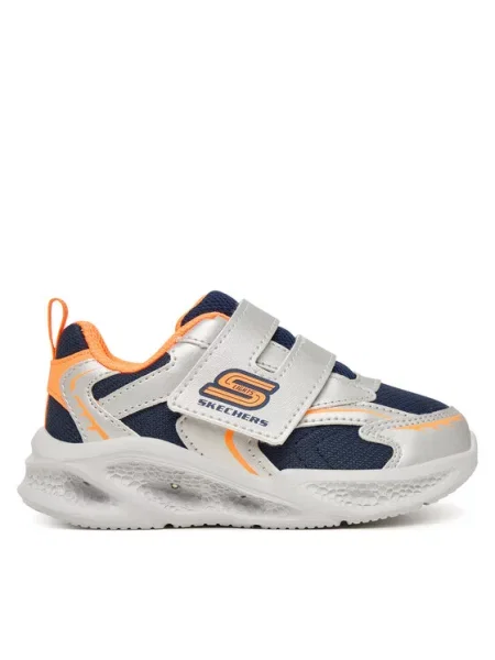 Αθλητικά Skechers S-Lights: Meteor-Lights - Glow Spike Ασημί