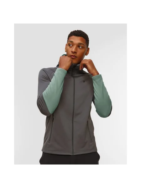 Pánska Mikina S Kapucňou Peak Performance M Rider Essentials Zip Hood Svetlo Modrá sivá
