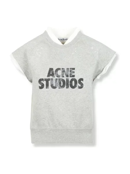 Koszulka Acne Studios polarowa szara