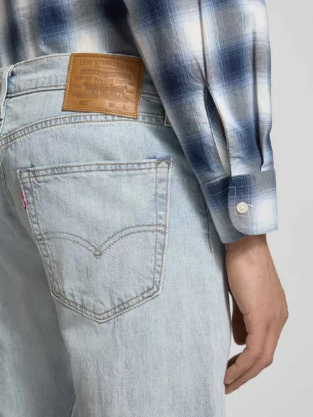 Lekki zwężane dżinsy Levi's 502 zwężany niebieski