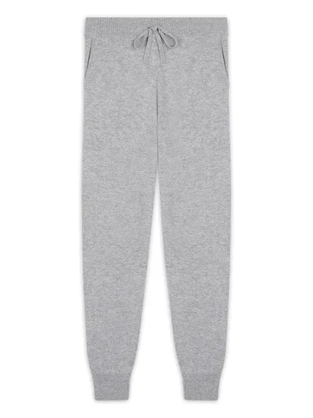 JUST CASHMERE Kalhoty melír šedý